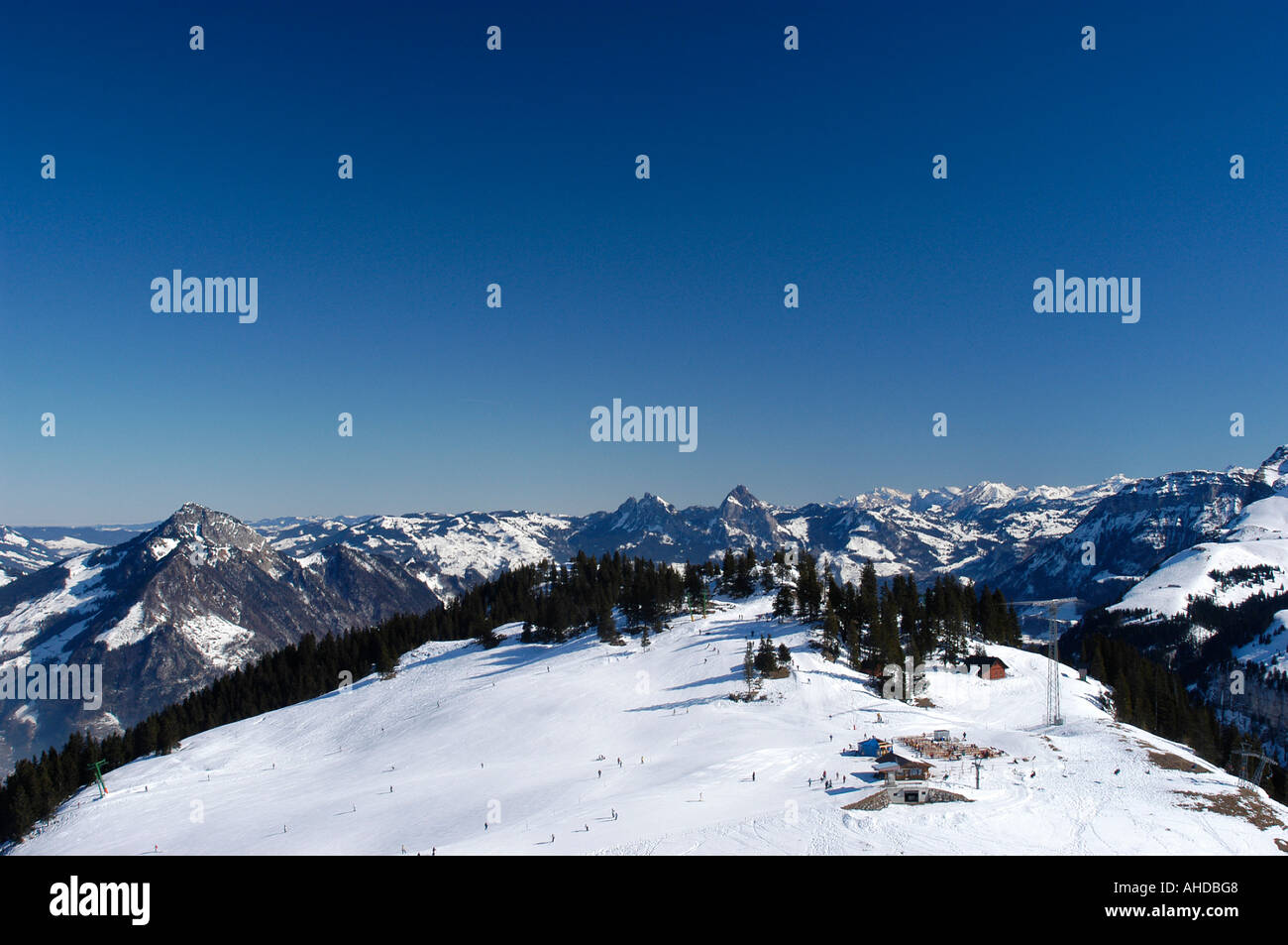 Klewenalp Ski resort near Luzern Switzerland Stock Photo