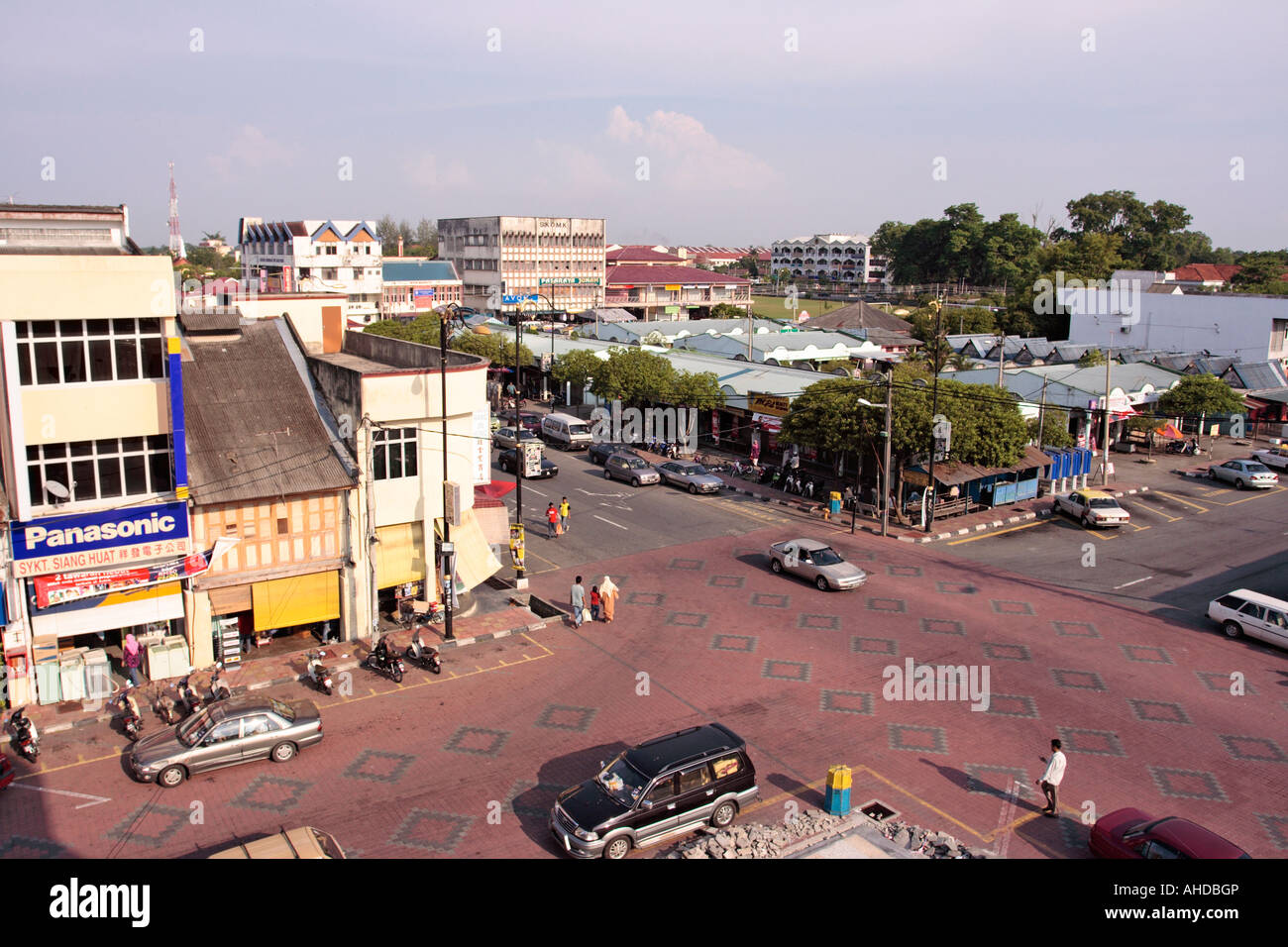 Small town of Teluk Intan in Perak Malaysia Stock Photo