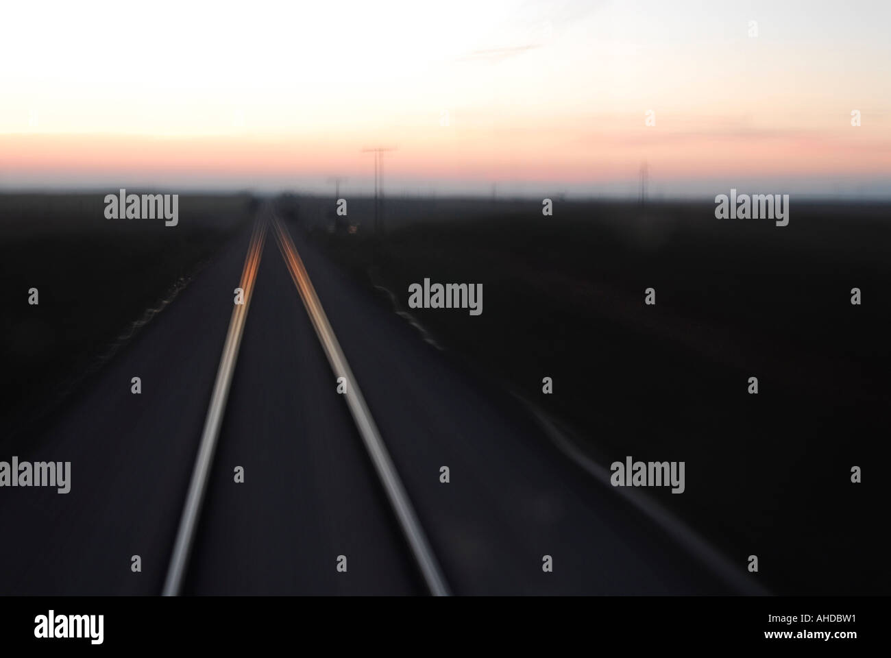 Railway, railroad, high speed, velocity Stock Photo Alamy