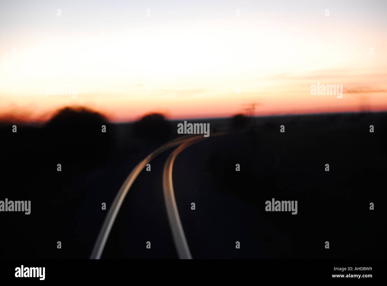 Railway, railroad, high speed, velocity Stock Photo Alamy