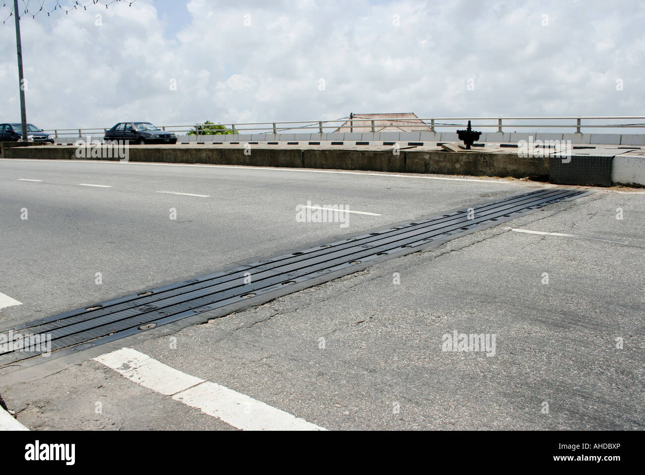 Bridge expansion joint Stock Photo Alamy
