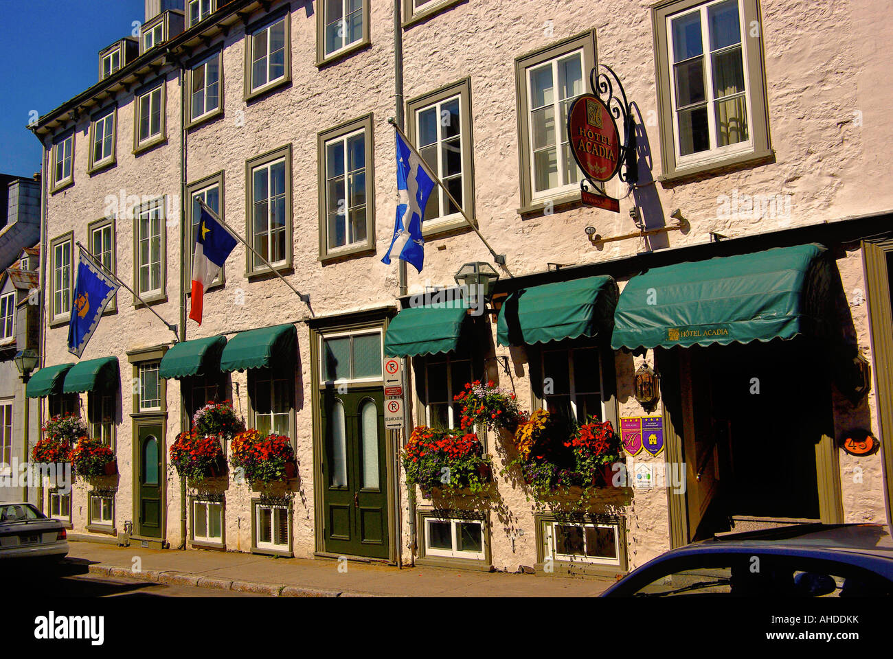 Restaurant in Quebec City Stock Photo - Alamy