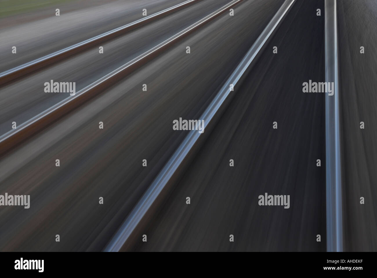 Railway, railroad, high speed, velocity Stock Photo Alamy