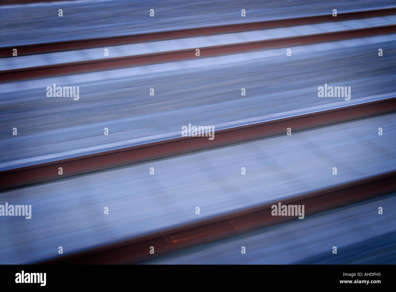 Railway, railroad, high speed, velocity Stock Photo Alamy