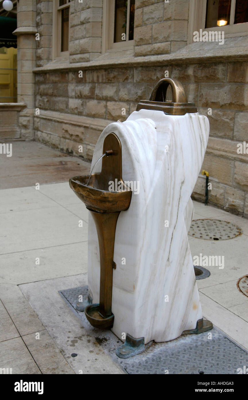 Vienna drinking fountain, Chicago, Illinois, USA Stock Photo Alamy
