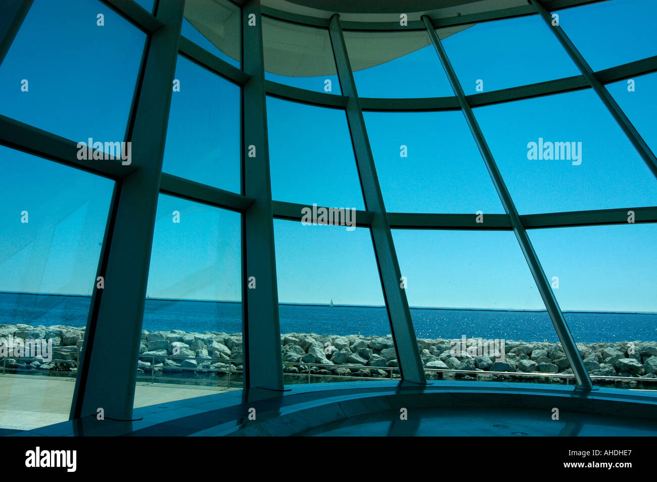 Hall of Milwaukee Art museum, Wisconsin USA Stock Photo Alamy