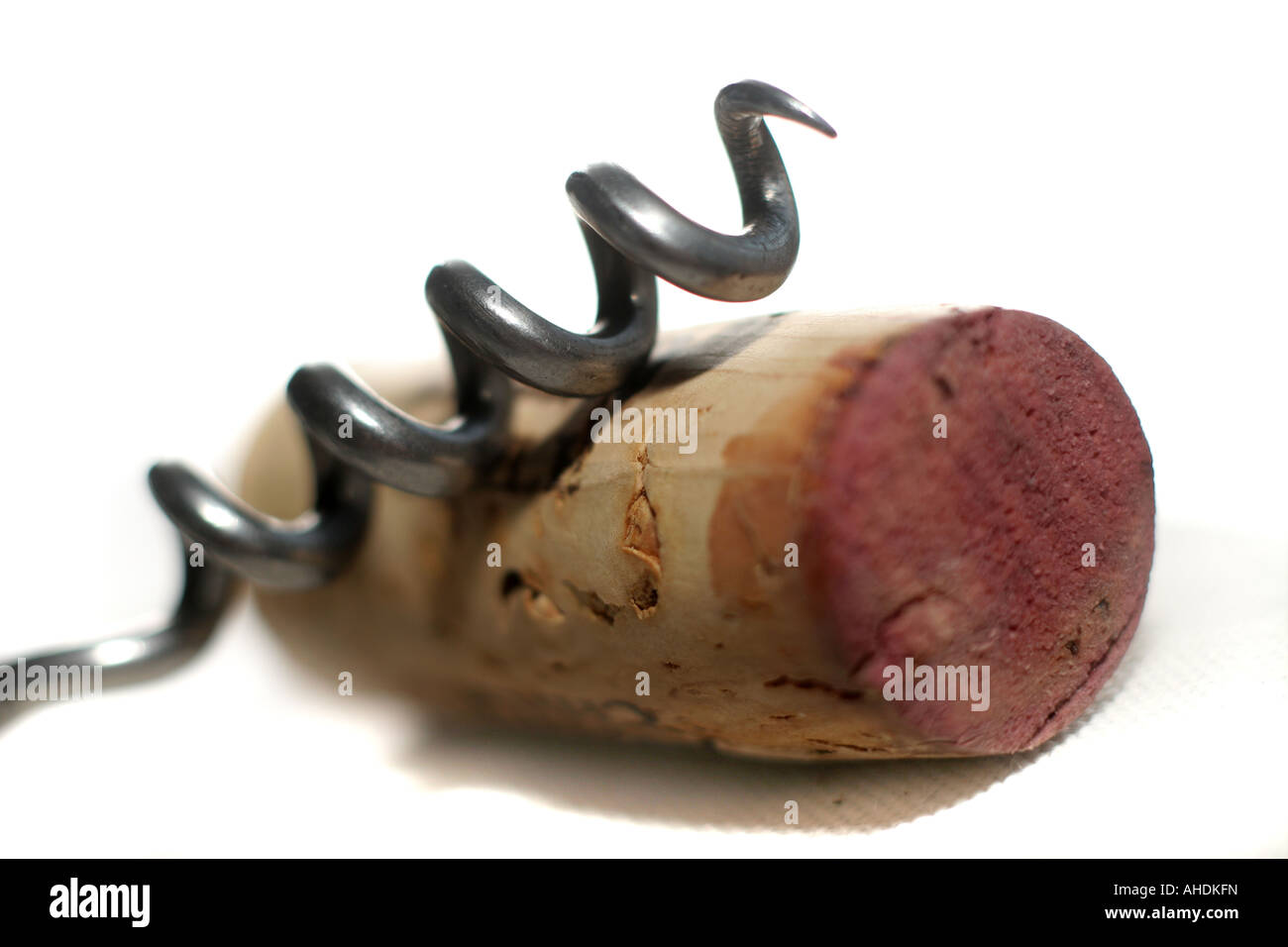 Cork and corkscrew Stock Photo Alamy