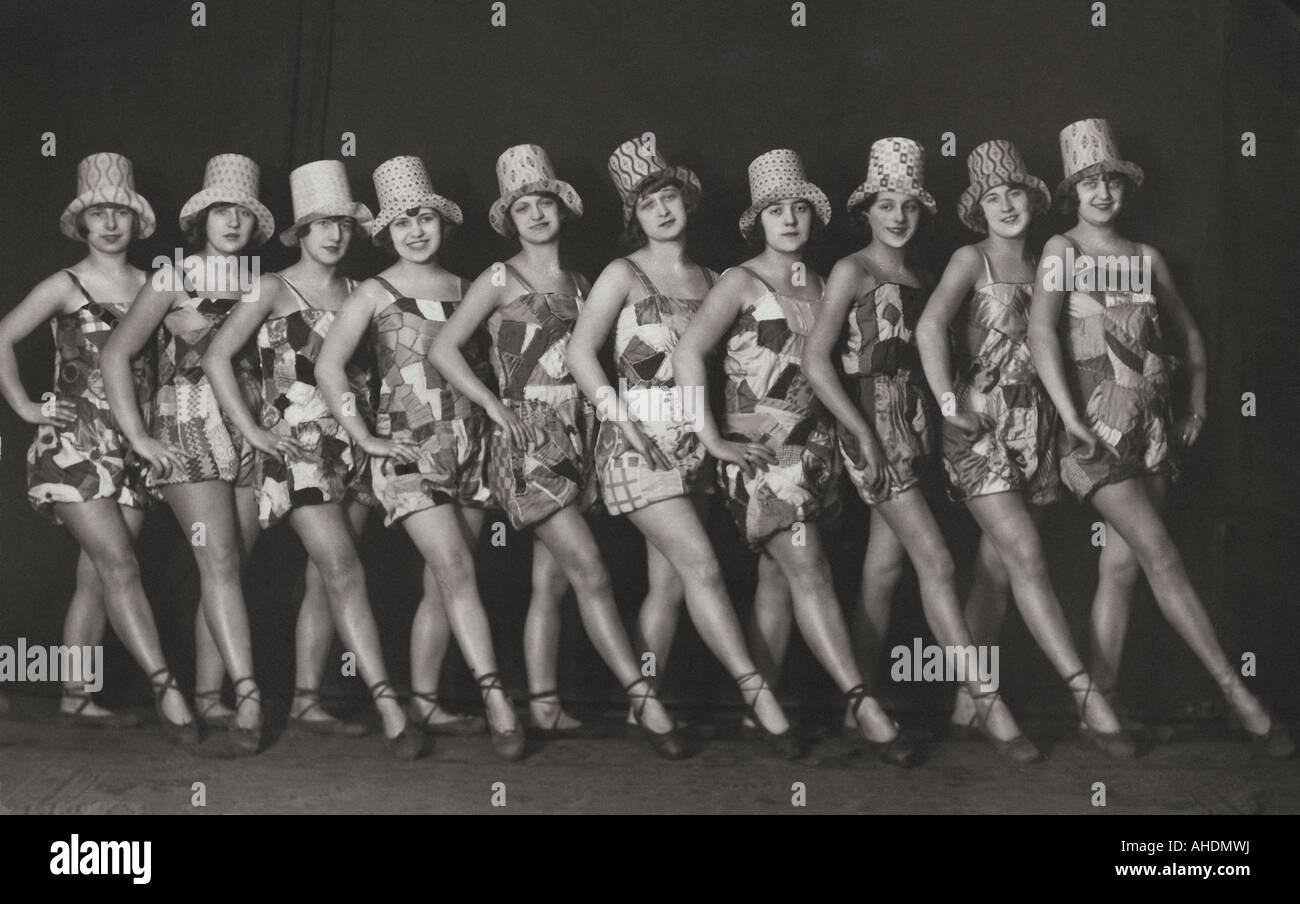 dancing, revue, dancers, 1920s, 20s, 20th century, , Stock Photo