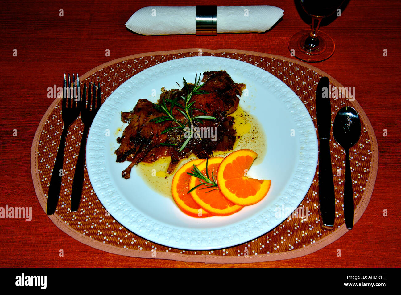 Braised Wild Duck Stock Photo - Alamy