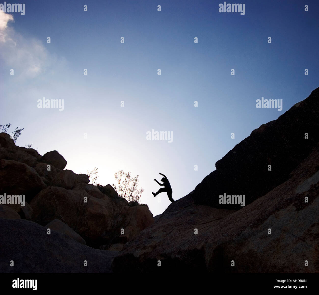 Anza Borrego State Park California jumping on rocks Stock Photo - Alamy