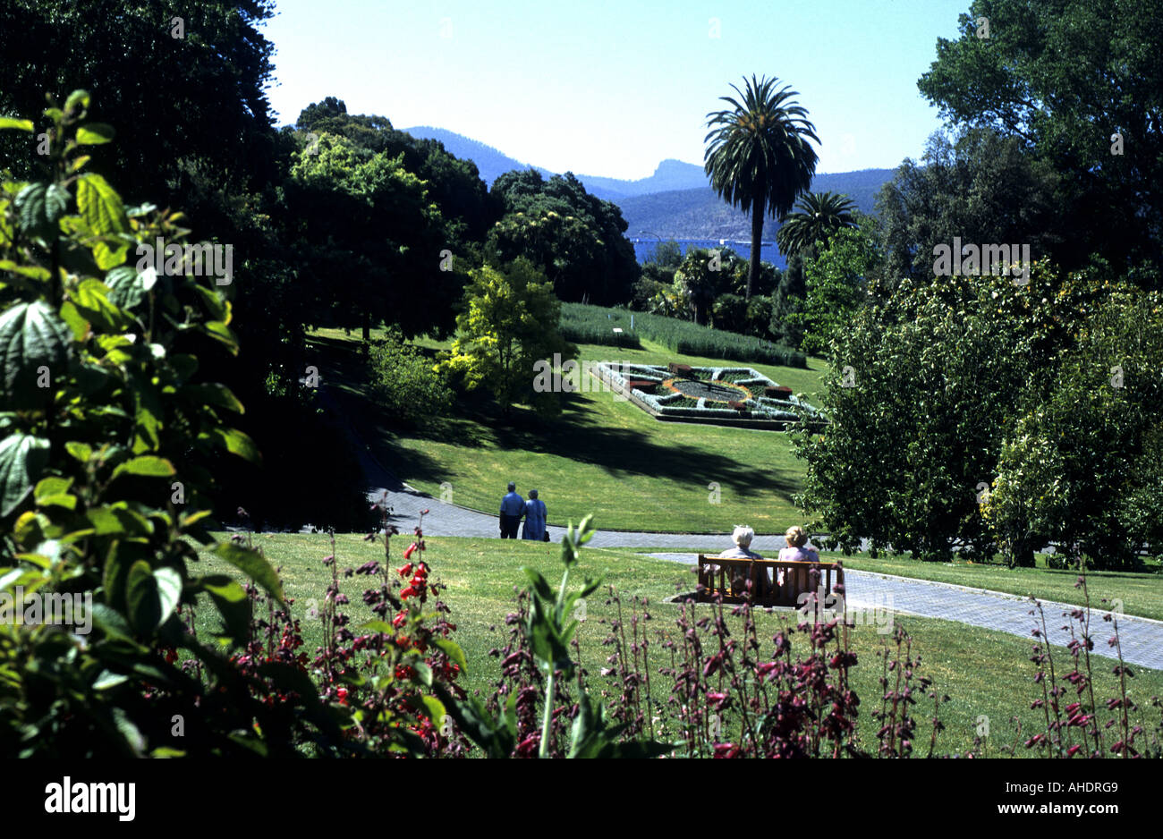 Royal Tasmanian Botanical Gardens, Hobart, Tasmania, Australia Stock Photo