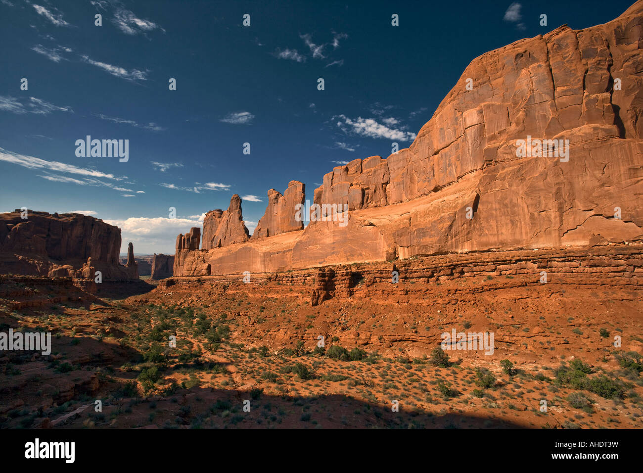 Park Avenue Arches National Park Utah Stock Photo