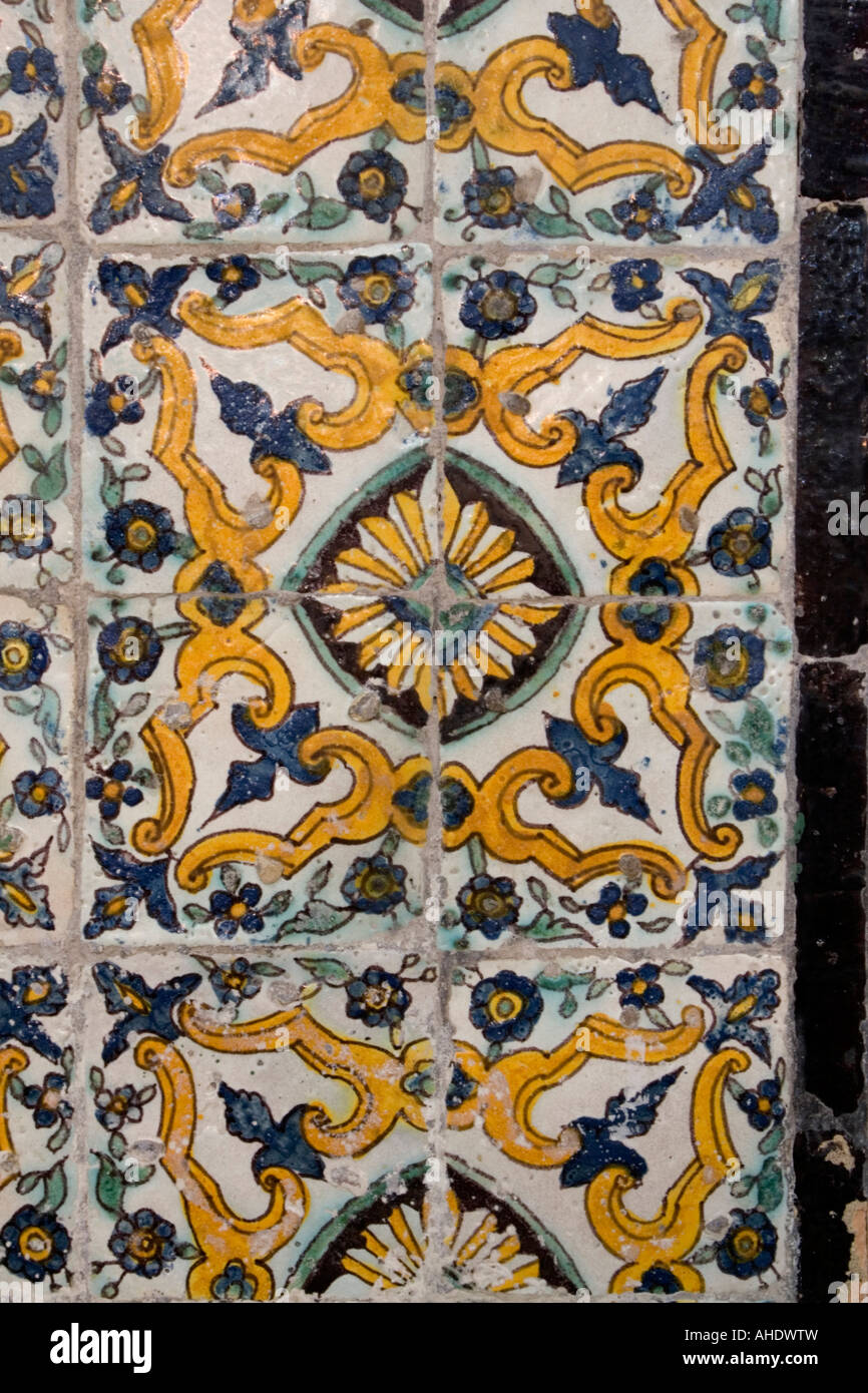 Tripoli, Libya. Tunisian Tiles, Gurgi Mosque, Tripoli Medina (Old City