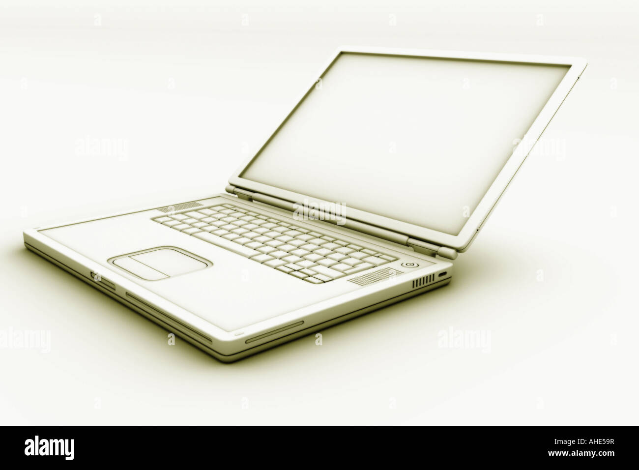 Laptop computer Stock Photo