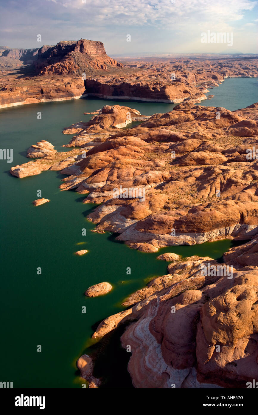 Lake Powell Geology Arizona Stock Photo