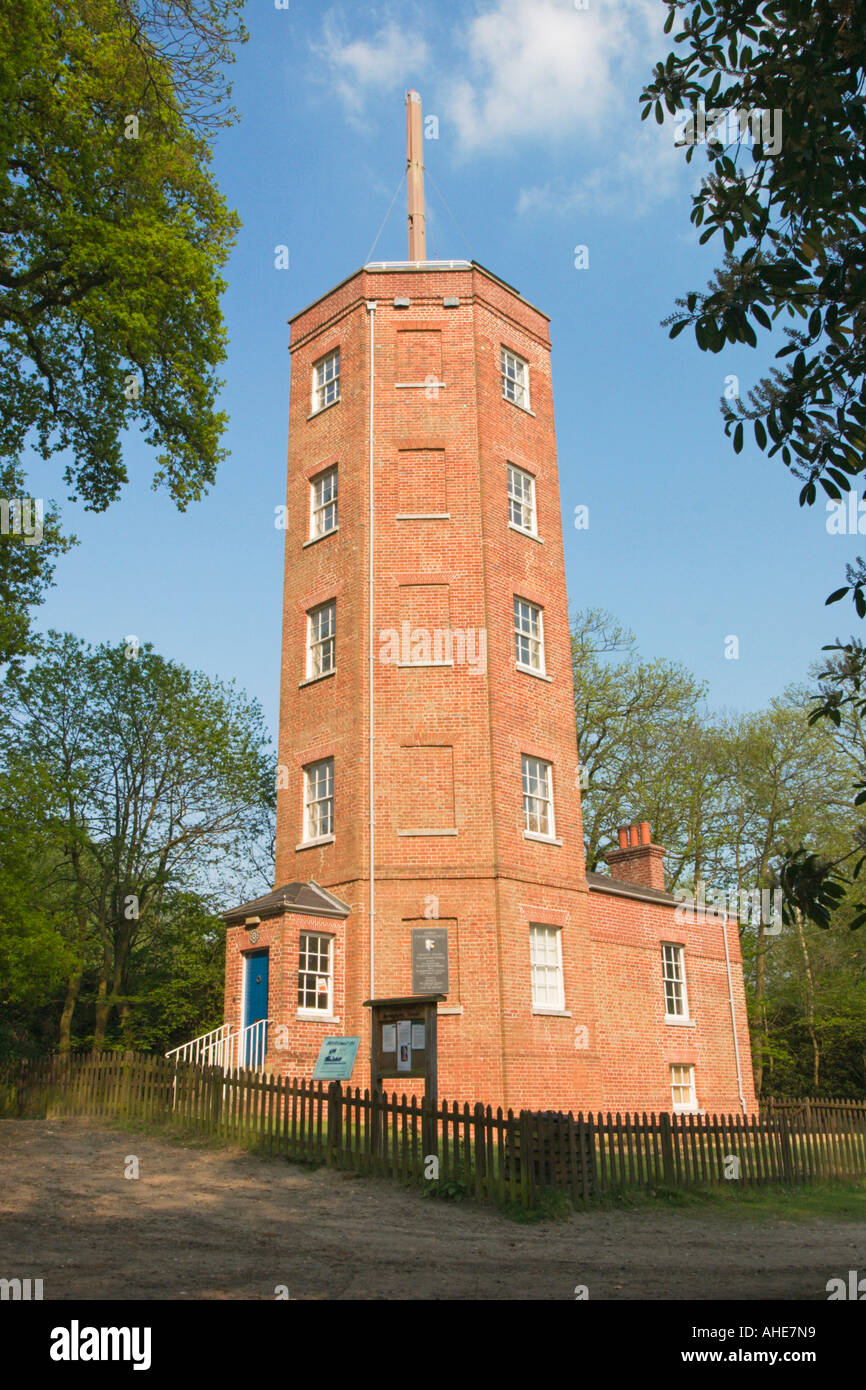 Chatley Heath Semaphore Tower Wisley Surrey Stock Photo