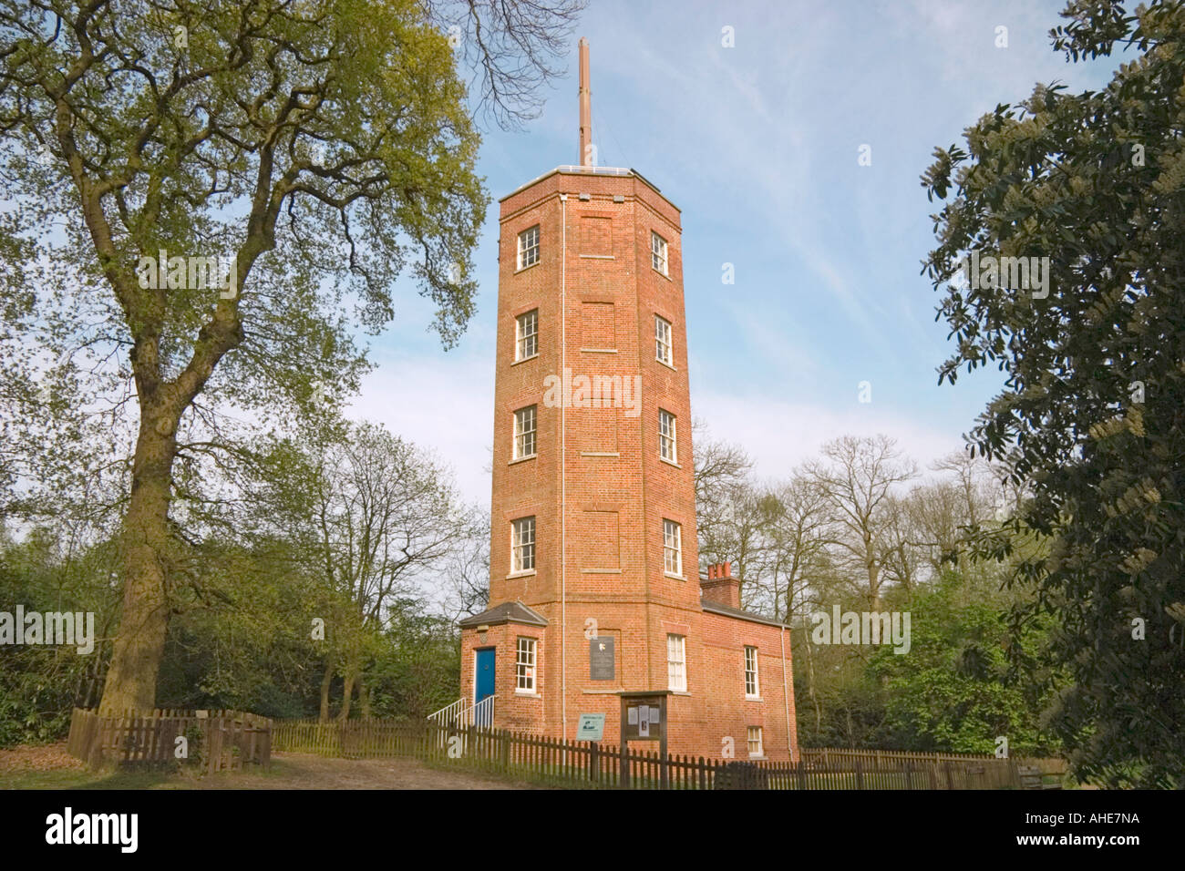 Semaphore Tower Chantey Heath Wisley Surrey UK Stock Photo
