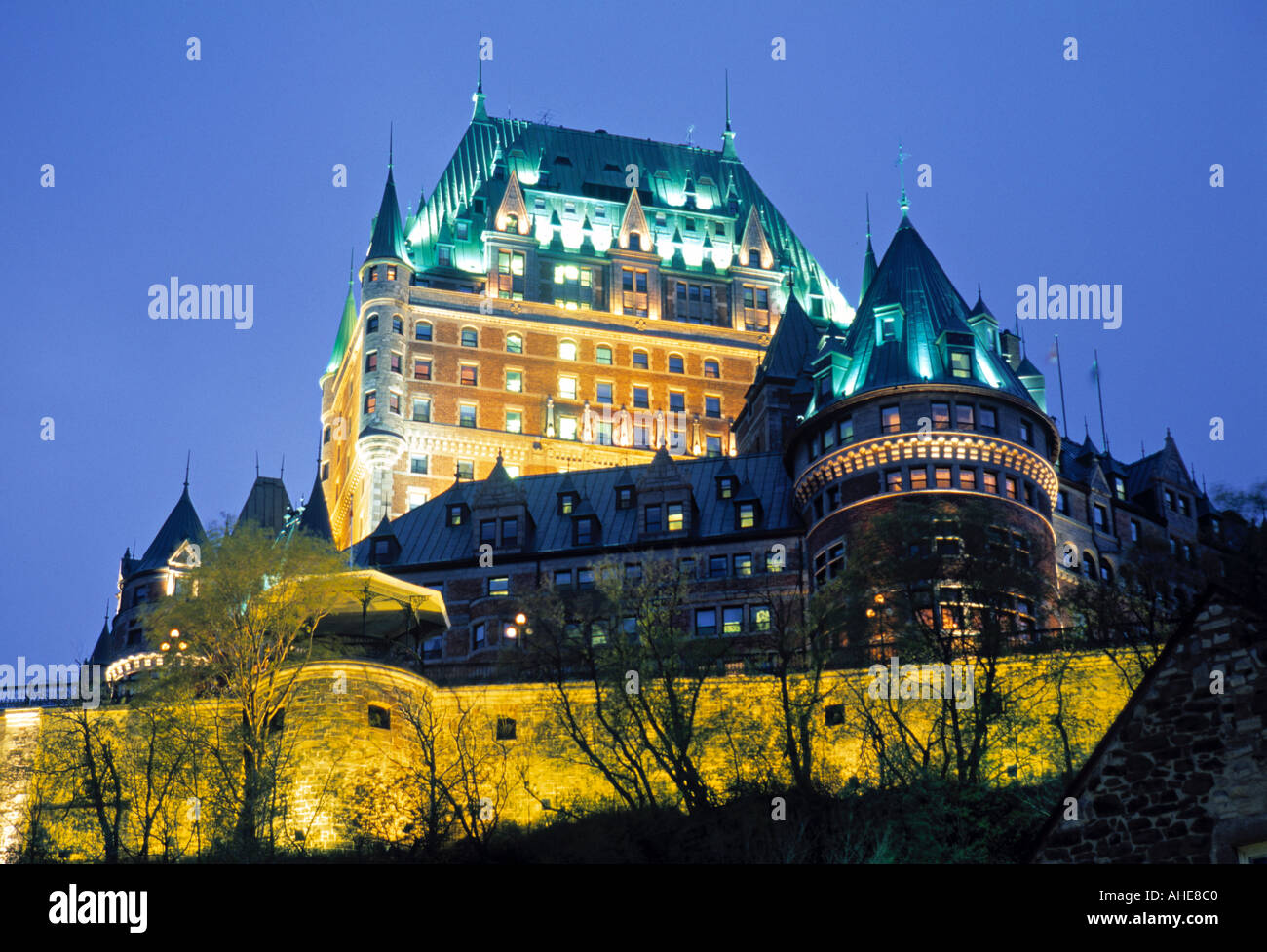Chateau Frontenac, Quebec City, Quebec, Canada Stock Photo