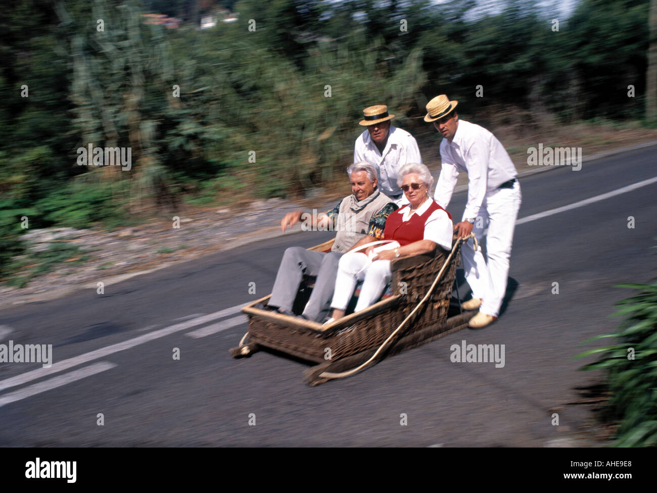 The Monte Toboggan, Funchal, Madeira, Portugal Stock Photo Alamy