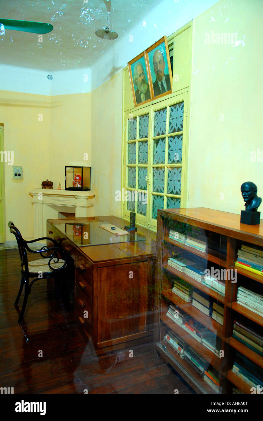 Asia Far East Vietnam Hanoi , Ho Chi Minh's office his home house of