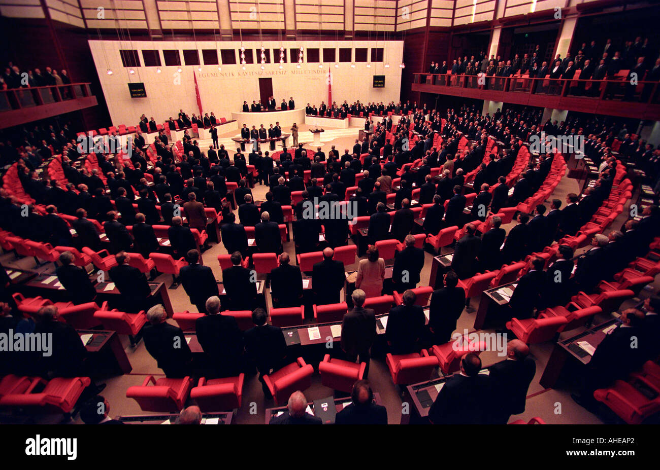 Turkish Grand Assembly in meeting , Ankara Turkey . Stock Photo