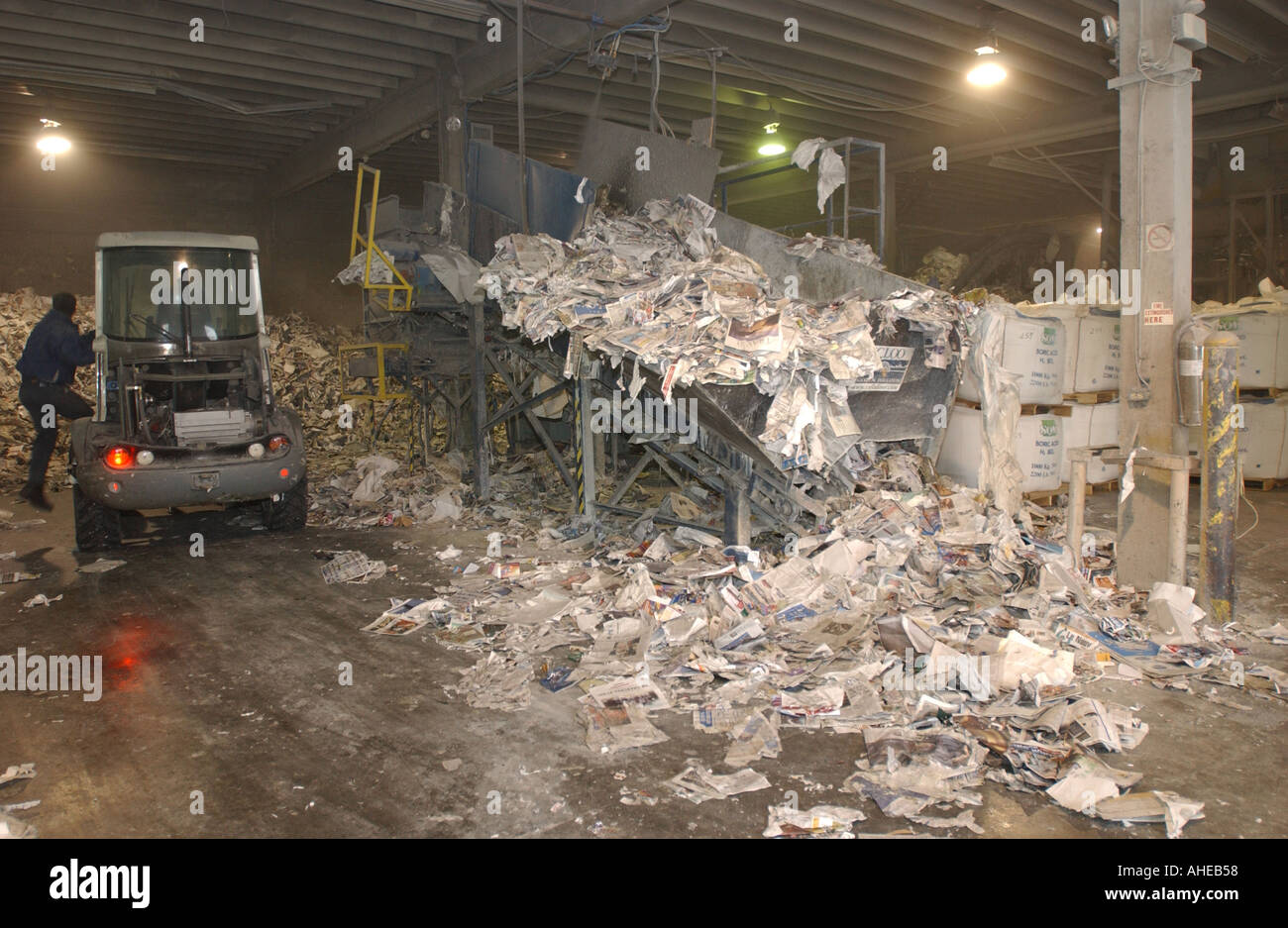 Recycling paper Montreal canada Stock Photo Alamy