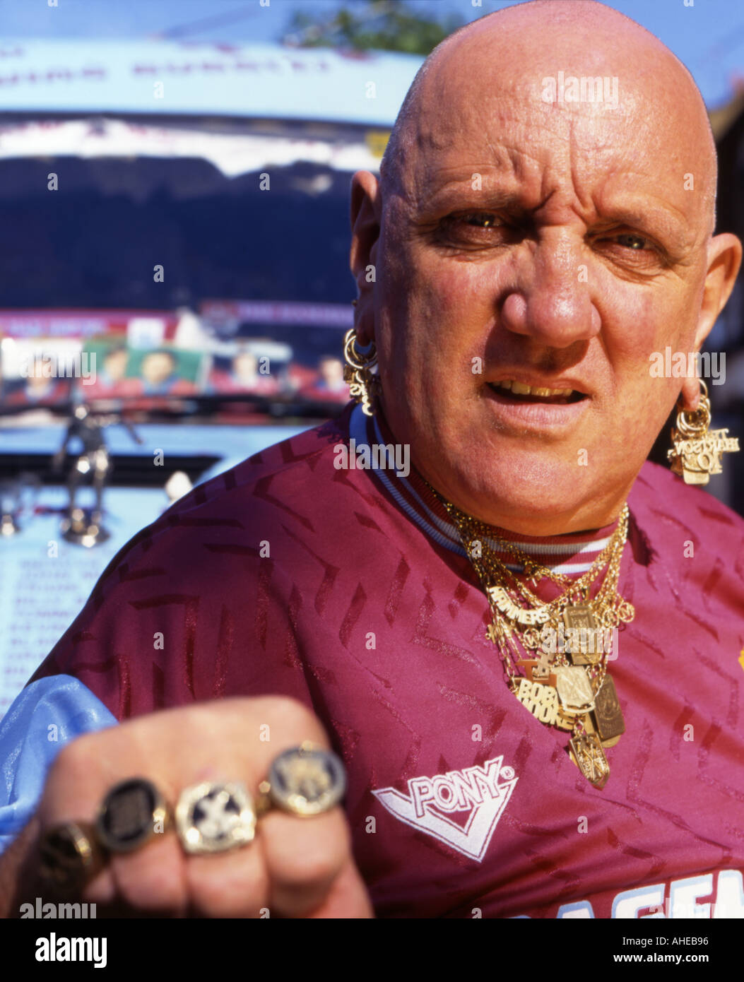 Bald football fan hires stock photography and images Alamy