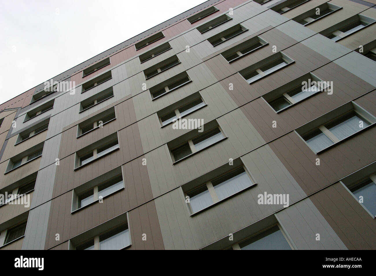 Boring multistoried building Stock Photo