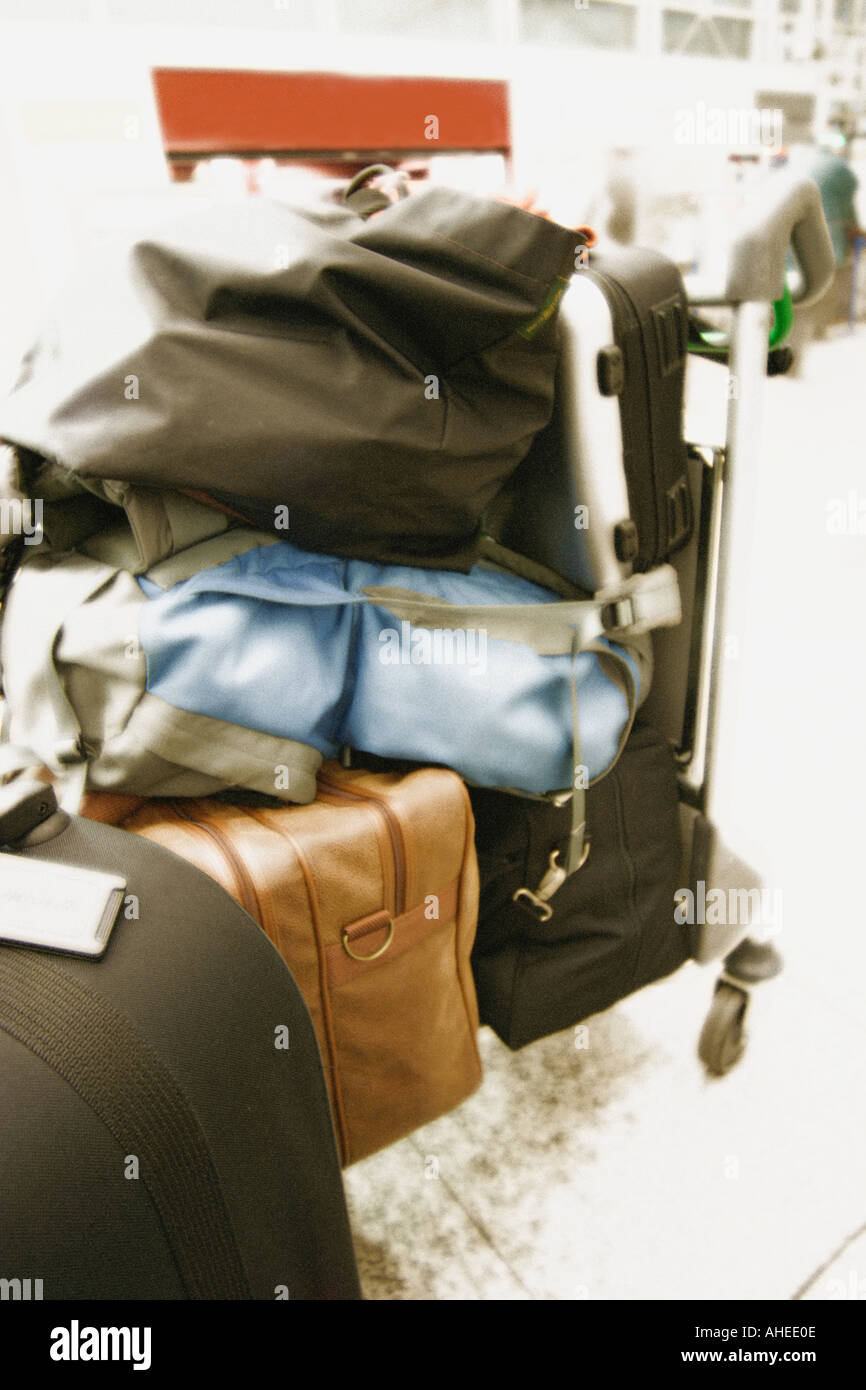 Airport Baggage Trolley Stock Photo Alamy