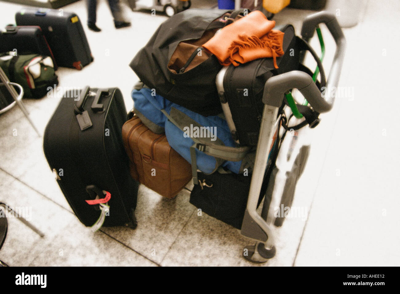 Airport Baggage Trolley Stock Photo Alamy