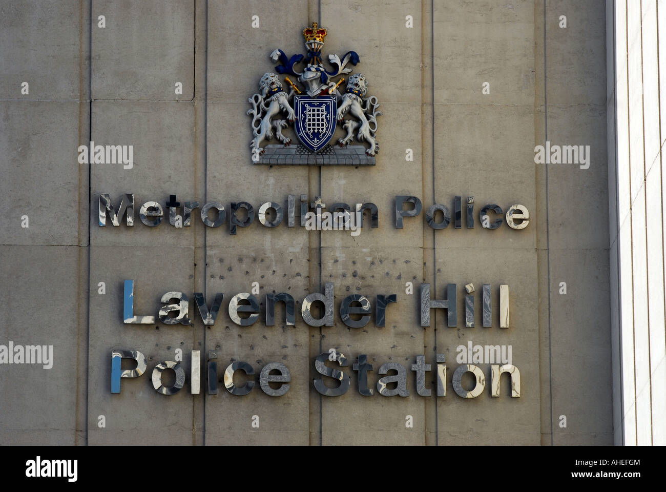 Lavender Hill Police Station, Clapham, London, UK. Stock Photo