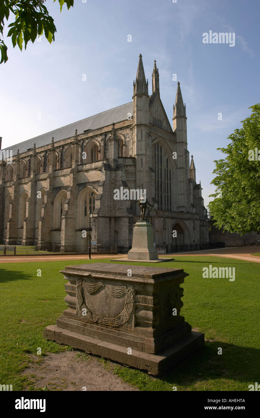 Winchester Cathedral Hampshire England Stock Photo