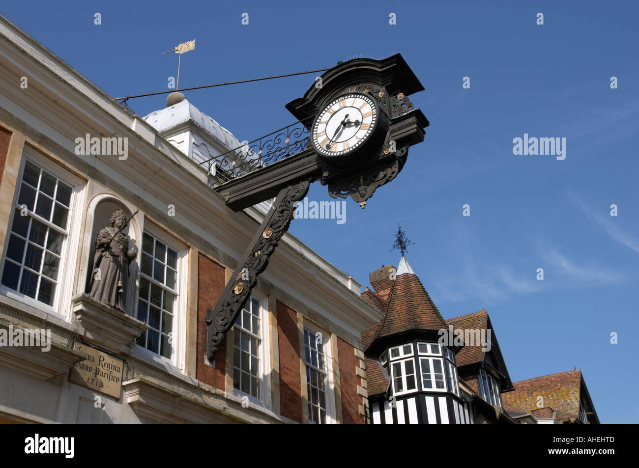 Old guildhall clock winchester hi-res stock photography and images - Alamy