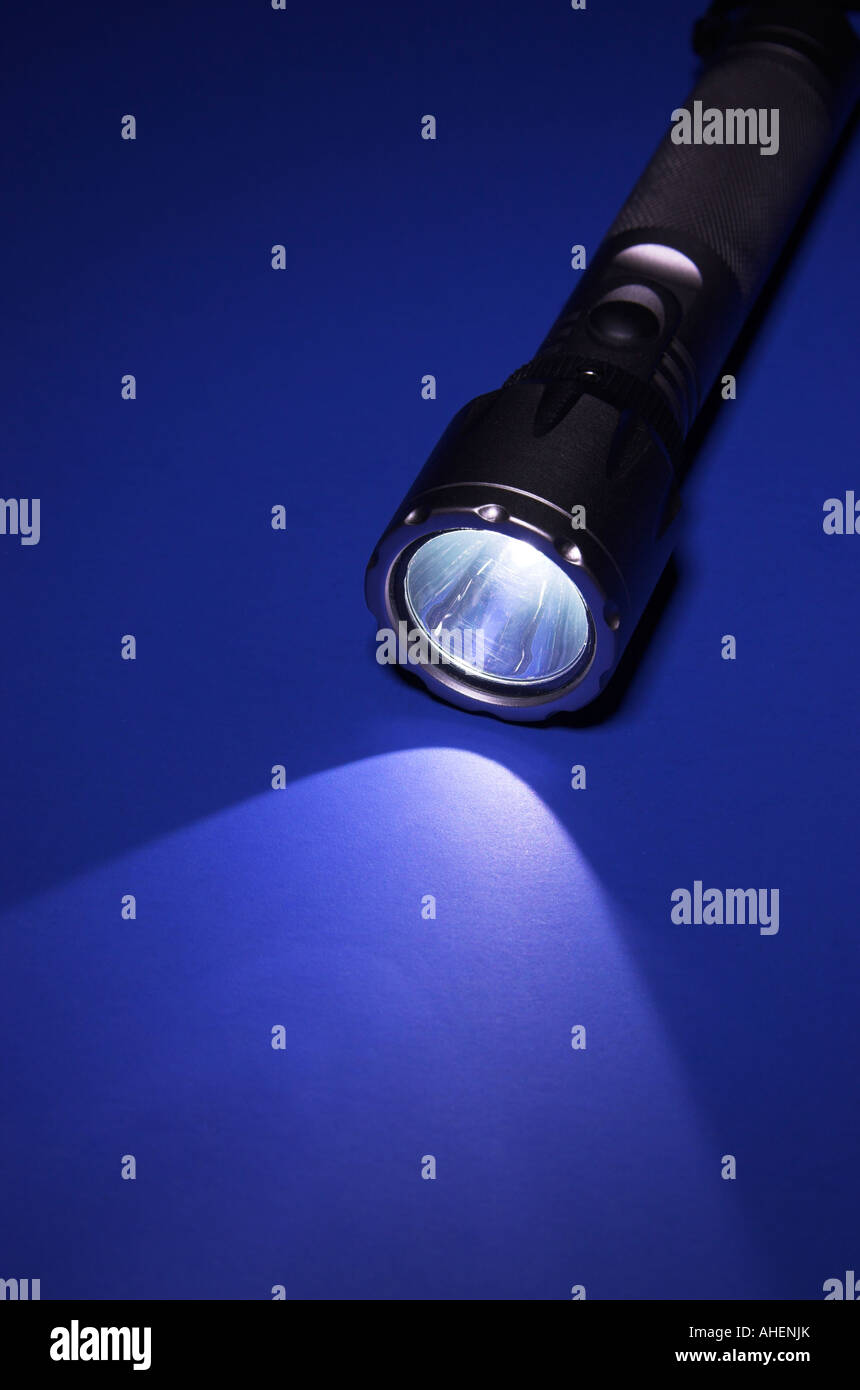 LED flashlight Stock Photo