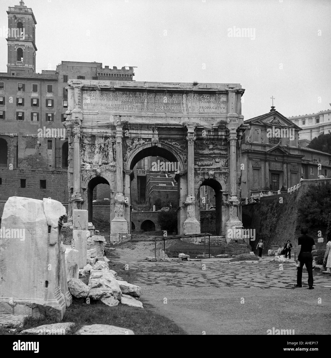 Arch in the Roman Forum Stock Photo - Alamy