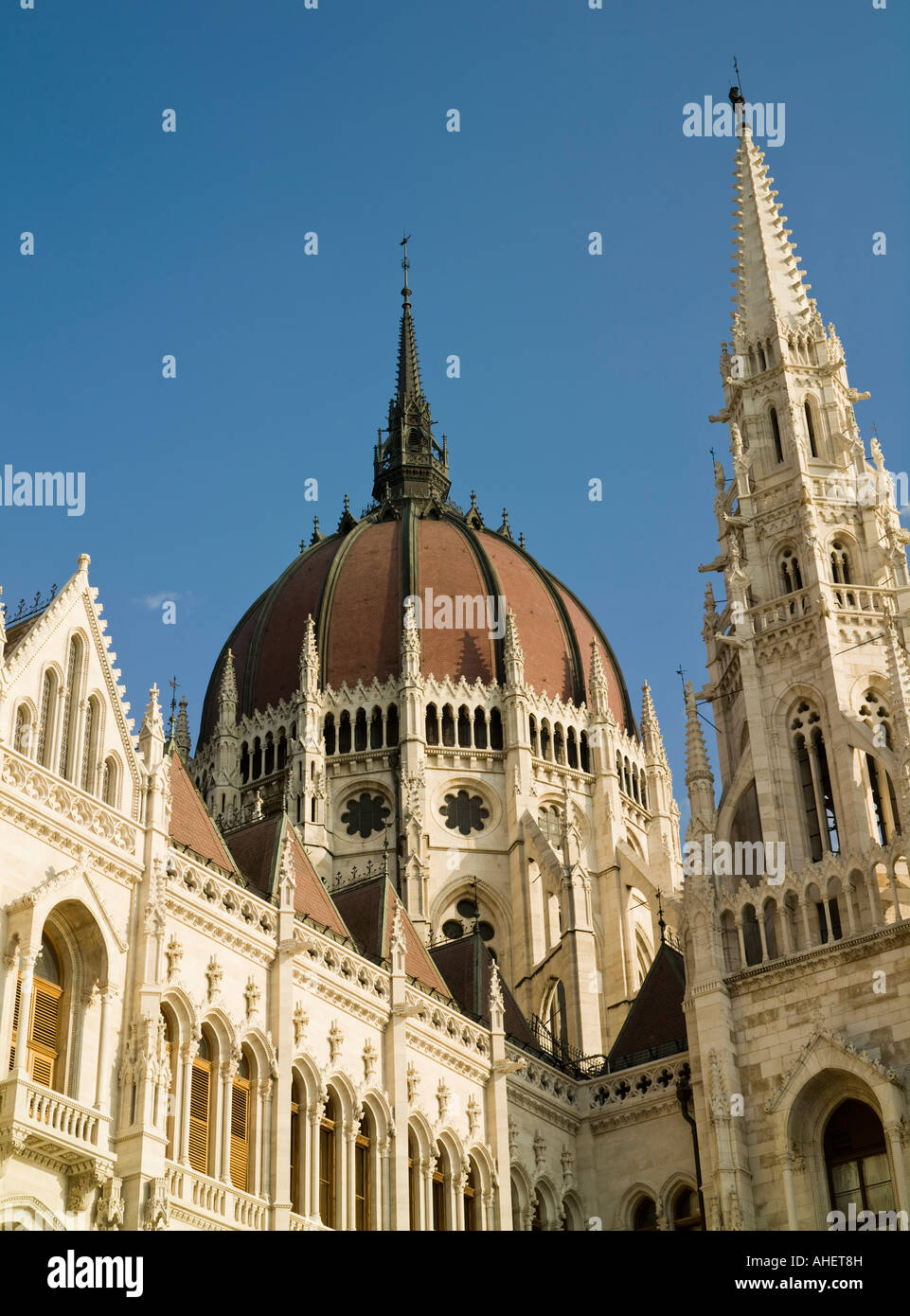 exterior, Hungarian parliament building, Budapest Stock Photo