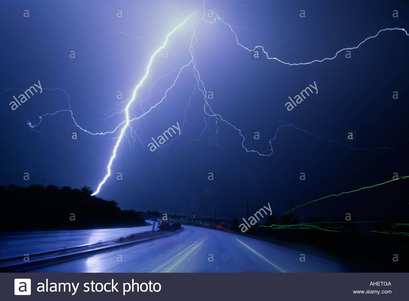 Stormy Night Road Stock Photos & Stormy Night Road Stock Images Alamy