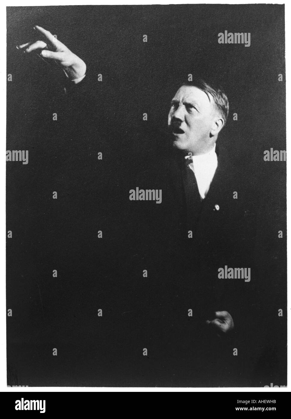 Hitler Pointing Stock Photo