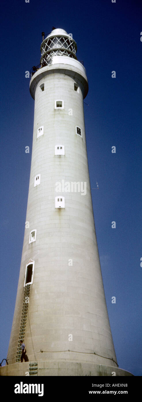 Bishop Rock Lighthouse Stock Photo