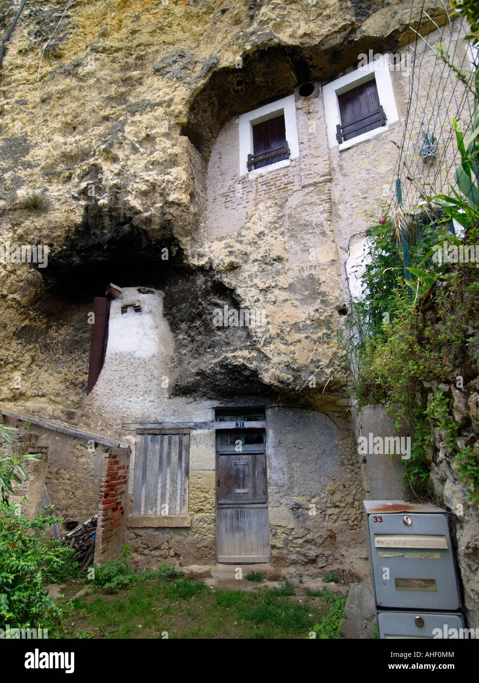 Cave house home in Amboise Loire Valley France Stock Photo Alamy