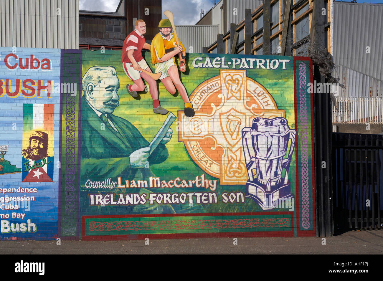 International wall murals in the republican falls road area of west belfast Northern Ireland