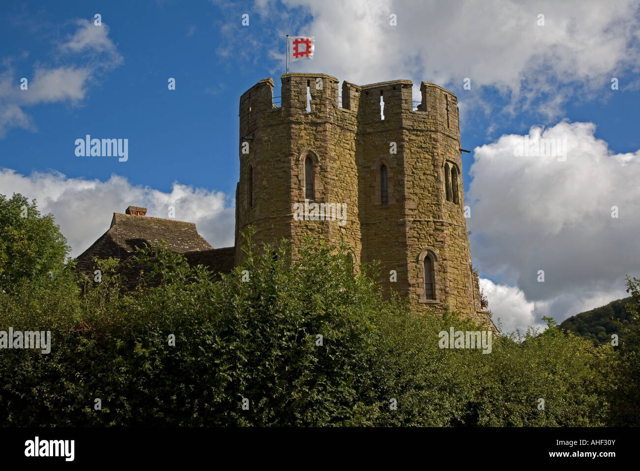 Stokesay Castle, a manor house on the Welsh borders Stock Photo Alamy