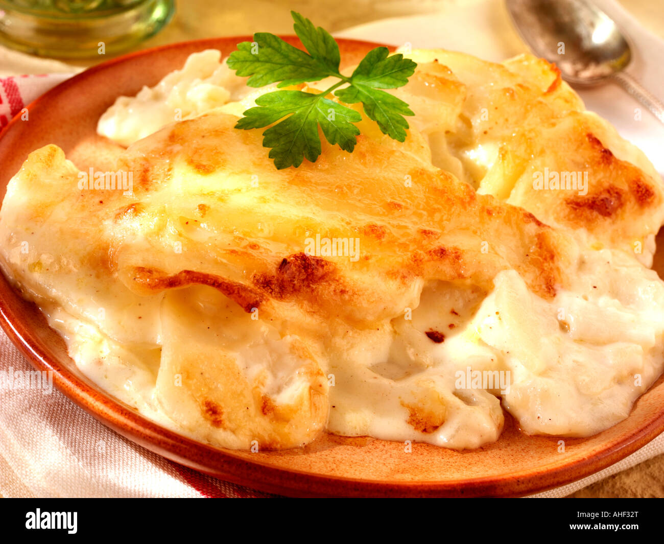 POTATO AU GRATIN Stock Photo Alamy