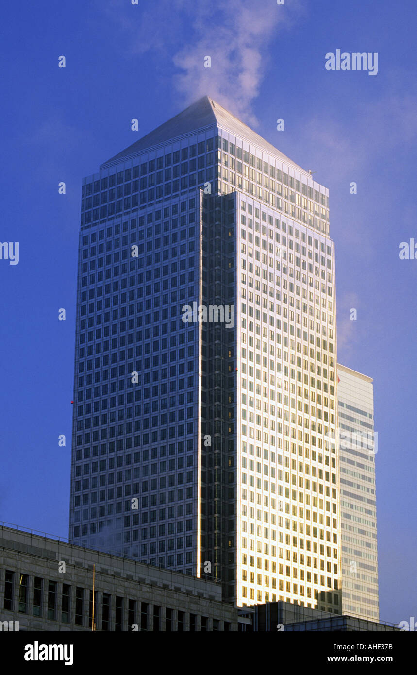 Canary wharf venting air conditioning London United Kingdom Stock Photo