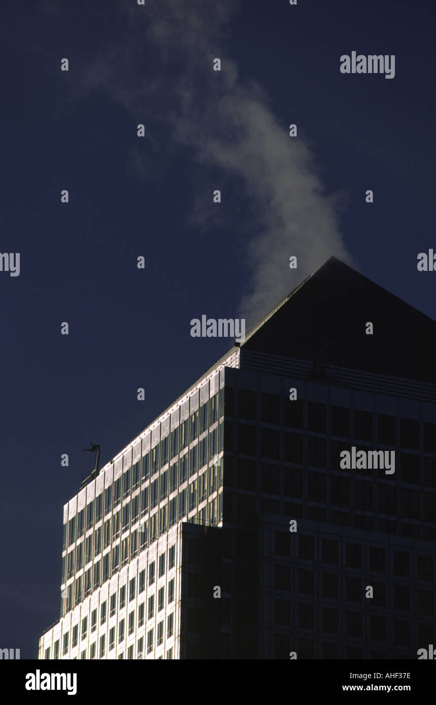 Canary wharf venting air conditioning London United Kingdom Stock Photo