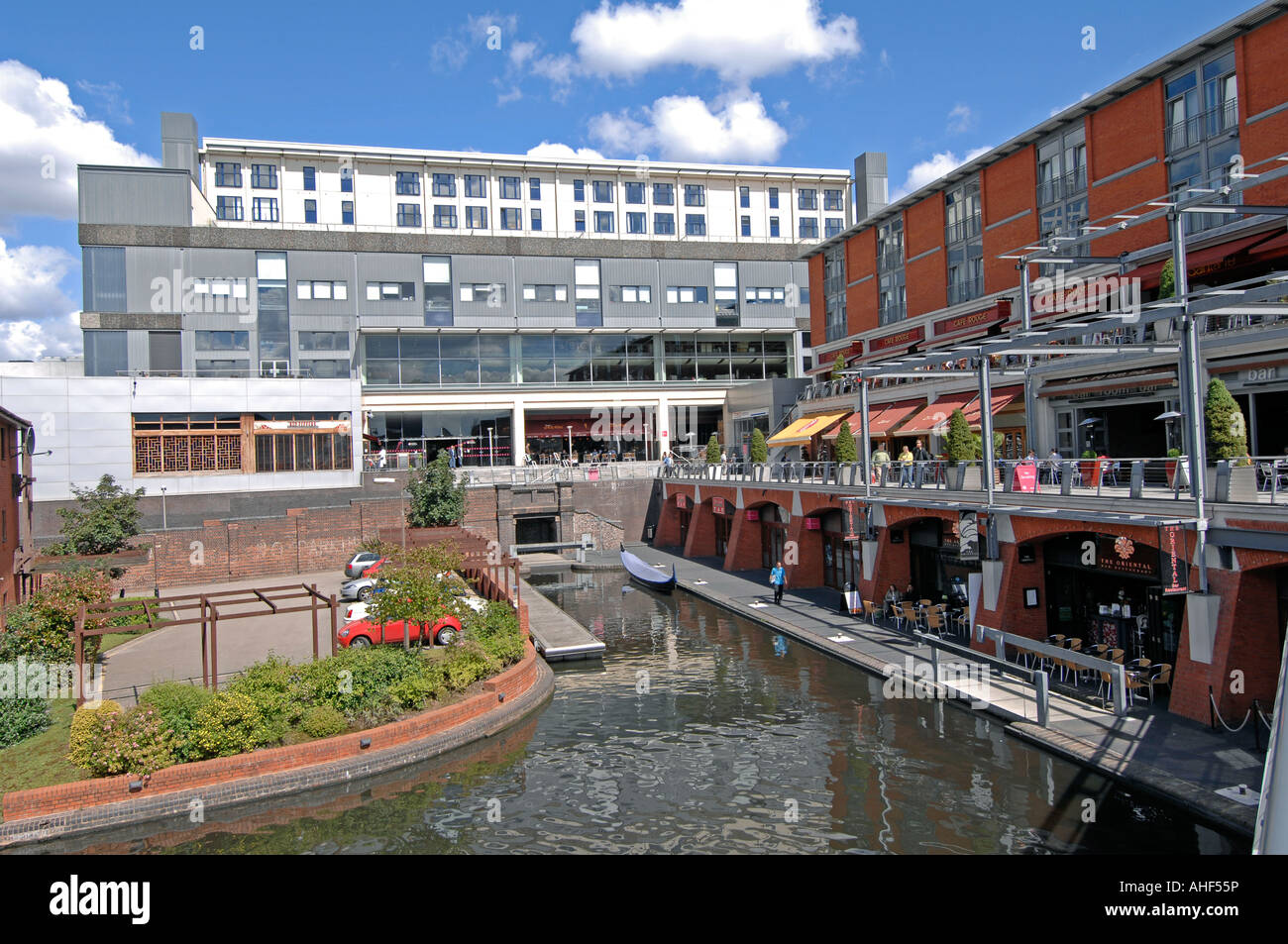 Summertime image of The Mailbox Leisure and entertainment area situated ...