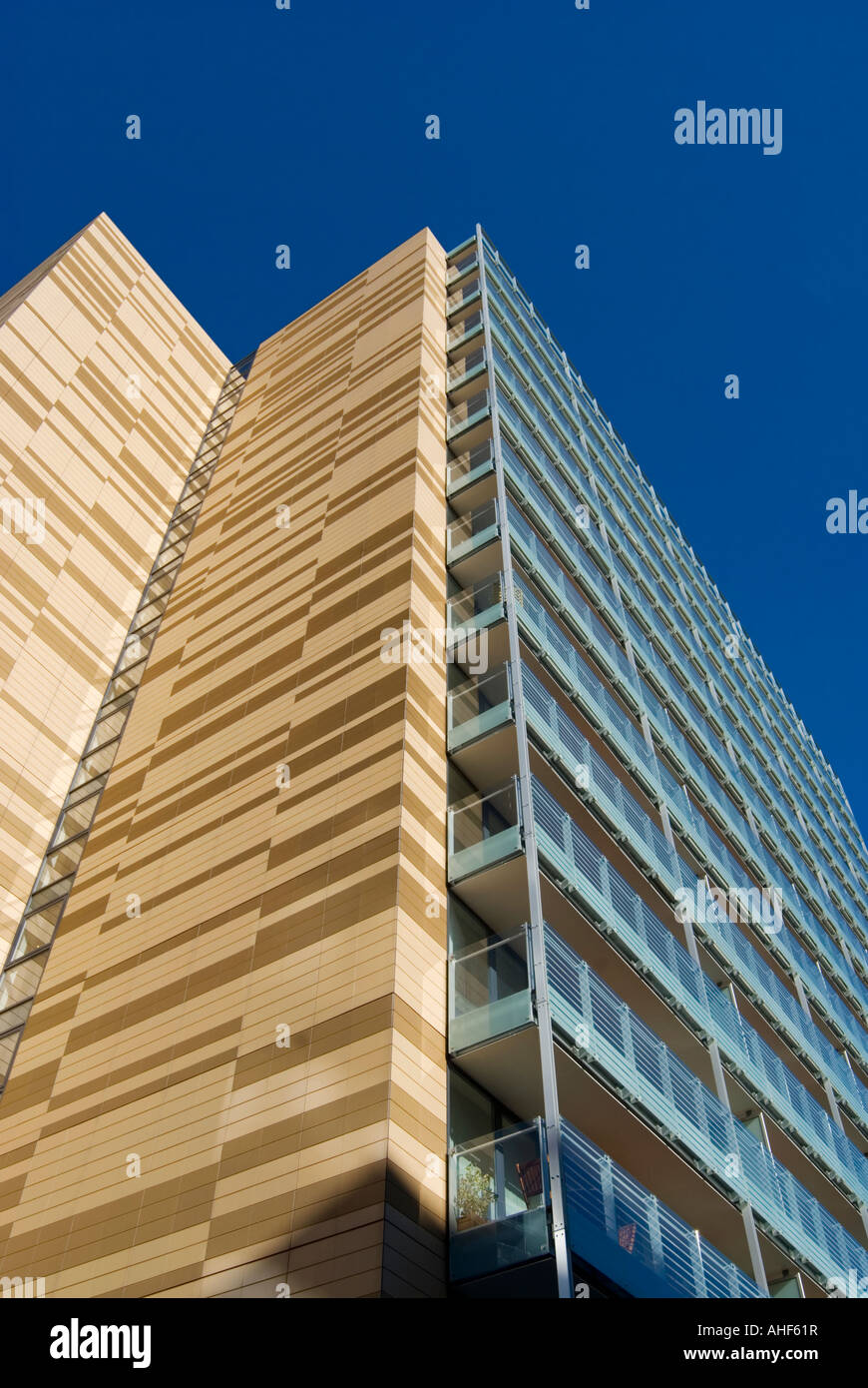 Modern canalside luxury apartments built on St Island