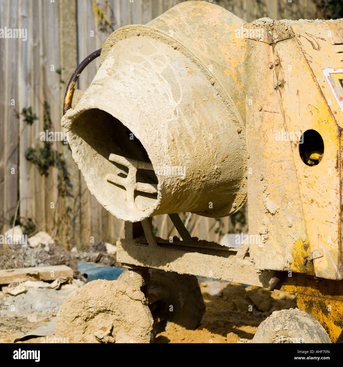 Portable Old concrete mixer Stock Photo Alamy