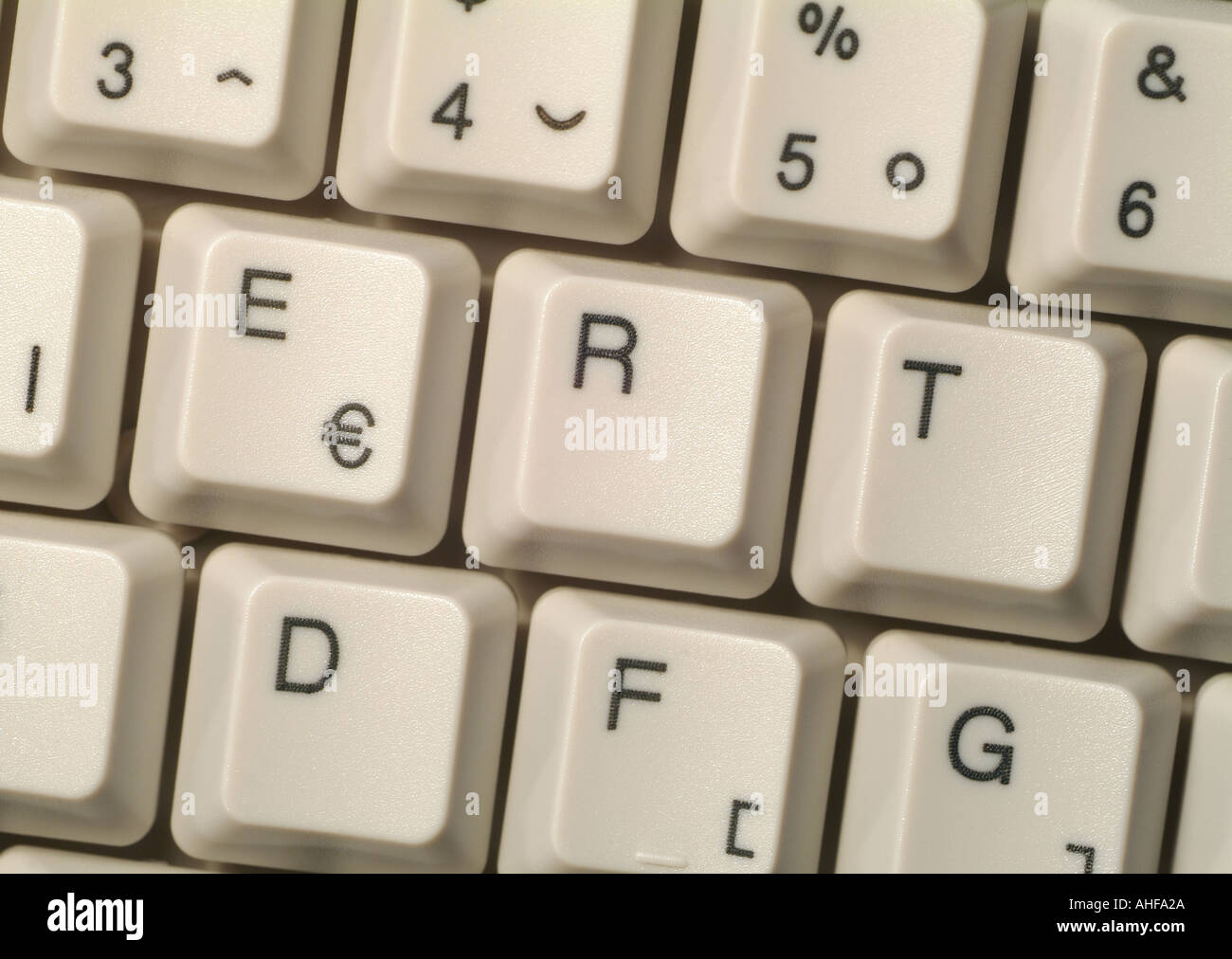 Computer Keyboard, Close Up. Stock Photo