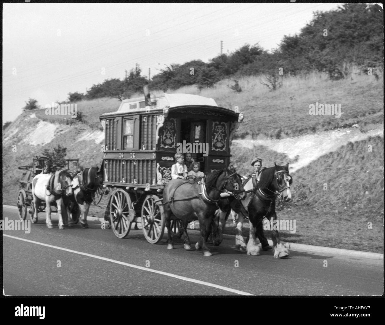 Gypsies In Kent Stock Photo